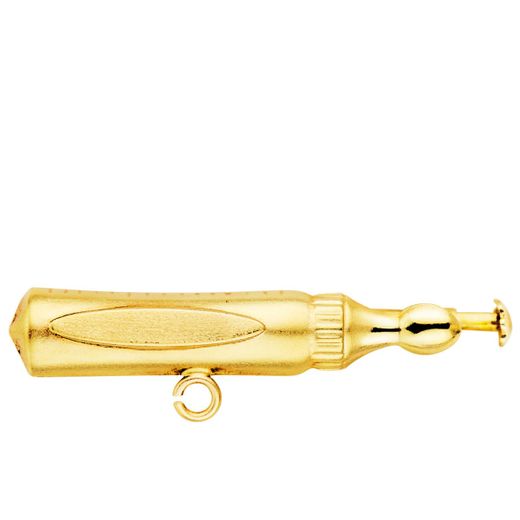 18K Alfiler Oro Amarillo Biberon. 27X5 Mm