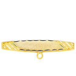 18K Alfiler Oro Amarillo Tallado 30X5 Mm