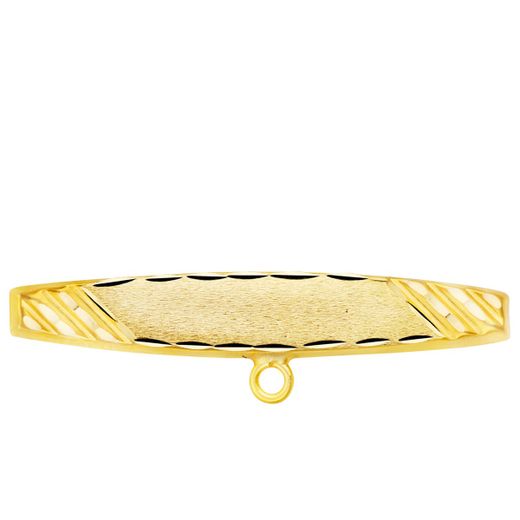 18K Alfiler Oro Amarillo Tallado 30X5 Mm