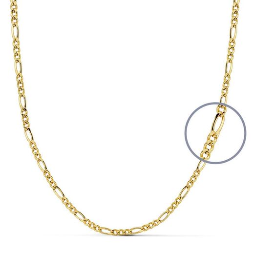 18K Cadena Cartier Oro Amarillo 45Cm Hueca 2 Mm