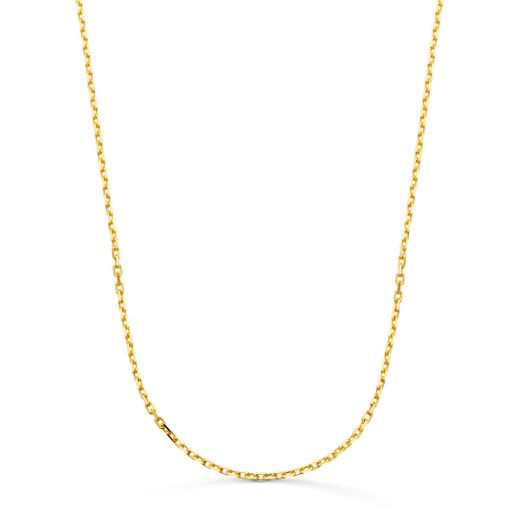 18K Cadena Forzada Maciza Oro Amarillo Ancho:1.9Mm Largo: 60Cm