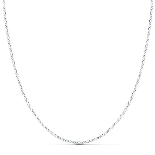 18K Cadena Maciza Oro Blanco Cartier 3X1. 1 Mm 45Cm