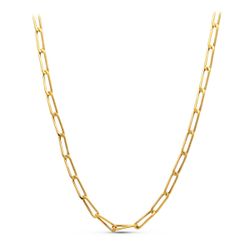 18K Cadena Oro Amarillo Bilbao 50Cm 4 Mm