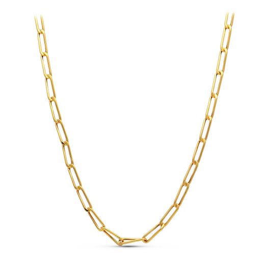 18K Cadena Oro Amarillo Bilbao 50Cm 4 Mm
