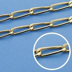 18K Cadena Oro Amarillo Bilbao 50Cm 4 Mm