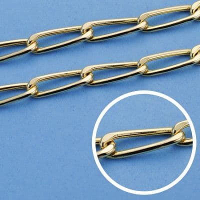 18K Cadena Oro Amarillo Bilbao 50Cm 4.5 Mm
