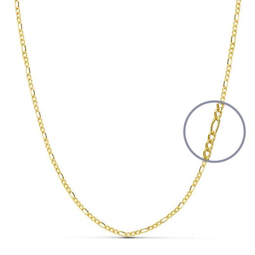 18K Cadena Oro Amarillo Cartier 50Cm Hueca 1.5 Mm