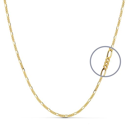 18K Cadena Oro Amarillo Cartier 50Cm Hueca 2 Mm