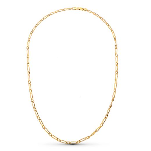 18K Cadena Oro Amarillo Cartier Hueca 50Cm 3 Mm