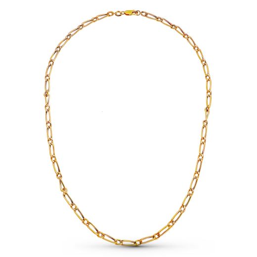 18K Cadena Oro Amarillo Cartier Hueca 50Cm 4 Mm