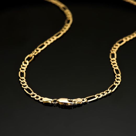 18K Cadena Oro Amarillo Cartier Hueca Ancho: 3,5Mm Largo: 50Cm Cierre Mosqueton