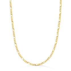 18K Cadena Oro Amarillo Cartier Hueca Eslabon Plano Ancho: 2.2Mm Largo: 60Cm