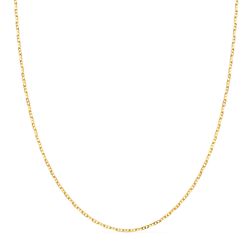 18K Cadena Oro Amarillo Forzada Ancla Maciza Bordes Tallados Ancho: 1,5 Mm. Largo: 60Cm