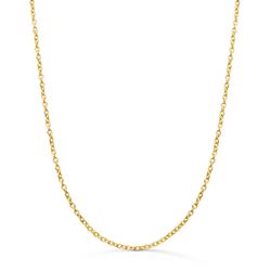 18K Cadena Oro Amarillo Forzada Maciza Ancho: 1.9Mm Largo: 60Cm