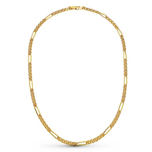 18K Cadena Oro Amarillo Hungara Hueca 50Cm 4.5 Mm