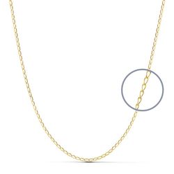 18K Cadena Oro Amarillo Maciza Bilbao 45Cm 0.9 Mm