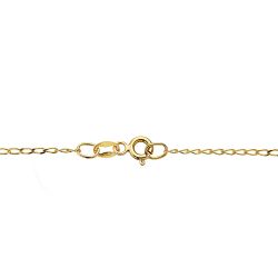 18K Cadena Oro Amarillo Maciza Bilbao 50Cm 0.9 Mm