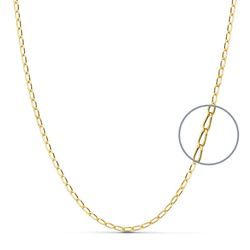 18K Cadena Oro Amarillo Maciza Bilbao 60Cm 2 Mm