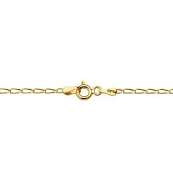 18K Cadena Oro Amarillo Maciza Bilbao 60Cm 2 Mm