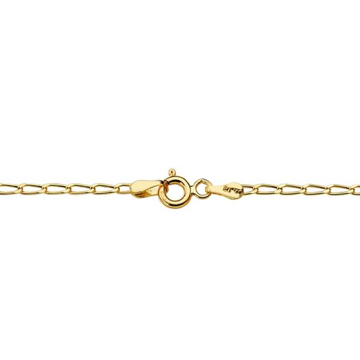 18K Cadena Oro Amarillo Maciza Bilbao 60Cm 2 Mm