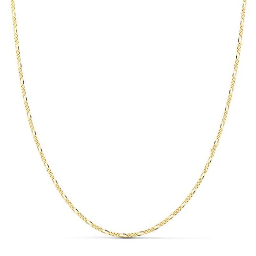 18K Cadena Oro Amarillo Maciza Cartier 3X1 60Cm 1 Mm