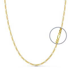 18K Cadena Oro Amarillo Maciza Cartier 3X1 60Cm 1.7 Mm
