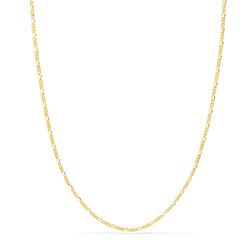 18K Cadena Oro Amarillo Maciza Cartier 3X1. Largo 45Cm Ancho 1 Mm