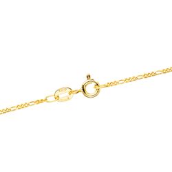 18K Cadena Oro Amarillo Maciza Cartier 3X1. Largo 45Cm Ancho 1 Mm
