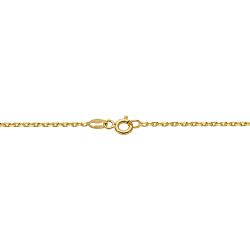 18K Cadena Oro Amarillo Maciza Forzada 60Cm Ancho 1.5 Mm