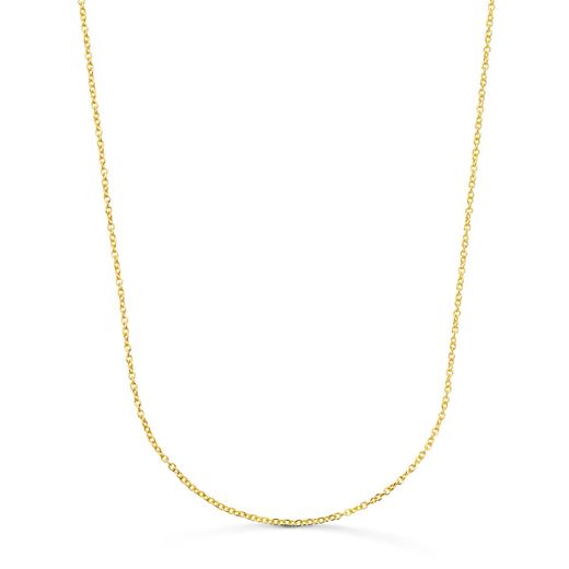 18K Cadena Oro Amarillo Rolo Maciza Ancho: 1,2Mm Largo: 40Cm