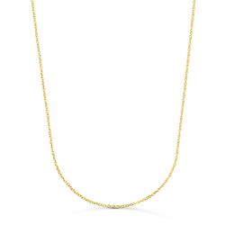 18K Cadena Oro Amarillo Rolo Maciza Ancho: 1,2Mm Largo: 50Cm