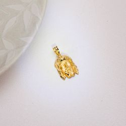 18K Colgante Cristo De La Buena Muerte Oro Amarillo 23X15 Mm