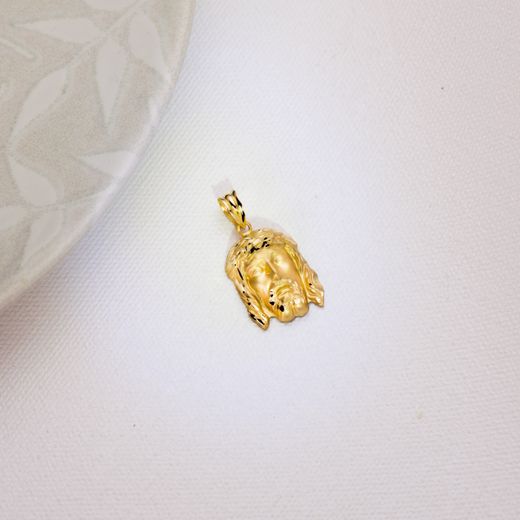 18K Colgante Cristo De La Buena Muerte Oro Amarillo 23X15 Mm