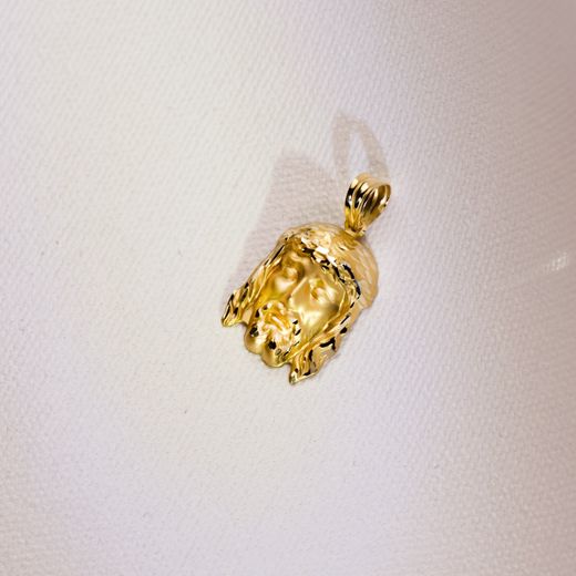 18K Colgante Cristo De La Buena Muerte Oro Amarillo 27X19 Mm