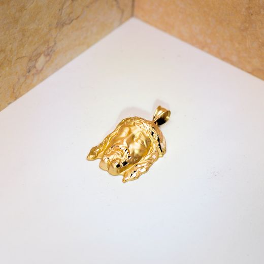 18K Colgante Cristo De La Buena Muerte Oro Amarillo 30X22 Mm