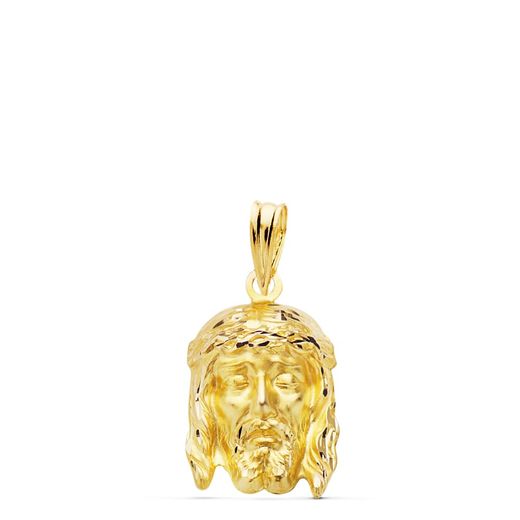 18K Colgante Cristo De La Buena Muerte Oro Amarillo Estampado. 19X12 Mm