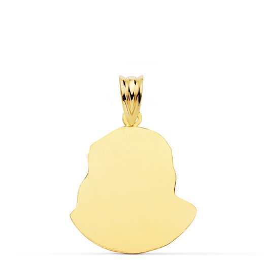 18K Colgante Cristo Murillo Oro Amarillo 23X18 Mm