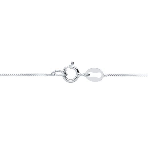 18K Colgante Estrella Oro Bicolor 6X6 Mm Cadena 42Cm