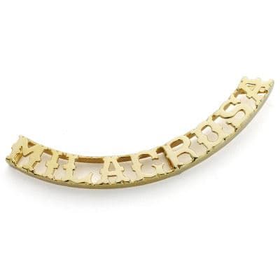 18K Colgante Nombre Personalizado 9 Oro Amarillo Letras.
