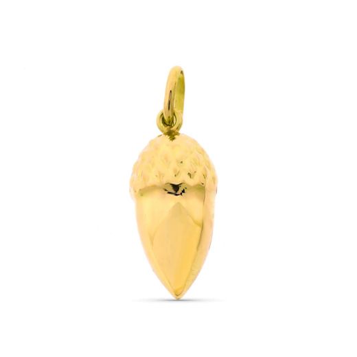 18K Colgante Oro Amarillo Bellota 14X6 Mm