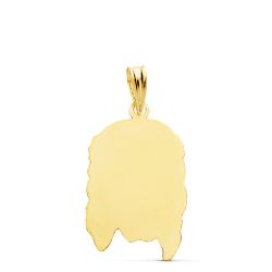 18K Colgante Oro Amarillo Cabeza De Cristo 23X14 Mm