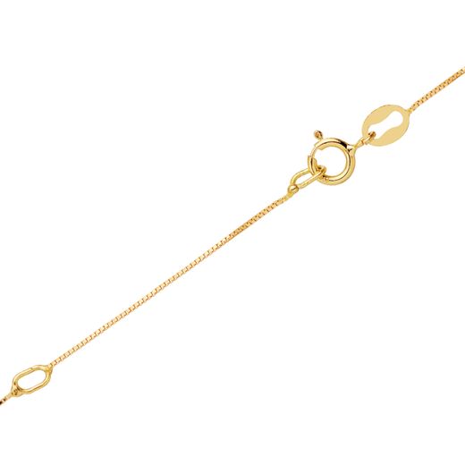 18K Colgante Oro Amarillo Con Diamantes 0,182Qts - Vs2 G. Med: 6.5Mm. Cadena 42 3Cm