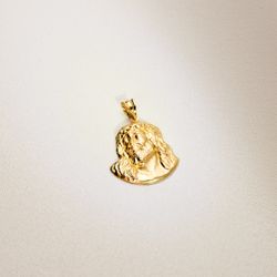 18K Colgante Oro Amarillo Cristo De Murillo 30X27 Mm