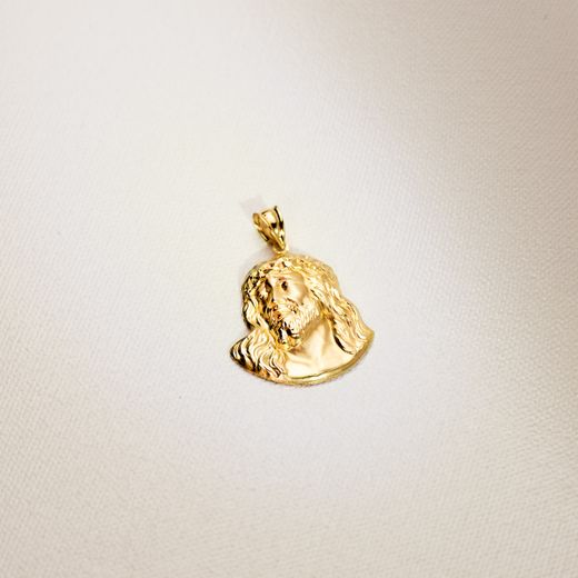 18K Colgante Oro Amarillo Cristo De Murillo 30X27 Mm