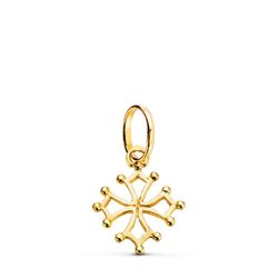 18K Colgante Oro Amarillo Cruz De Occitania Oro Amarillo. 16 X 13 Mm