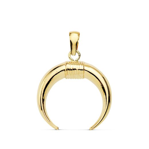 18K Colgante Oro Amarillo Cuerno 16X16 Mm