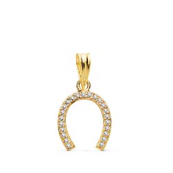 18K Colgante Oro Amarillo Herradura 12X11 Mm