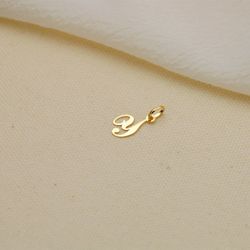 18K Colgante Oro Amarillo Inicial Letra " Y " 14X8 Mm