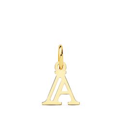 18K Colgante Oro Amarillo Letra " A " 11X9 Mm