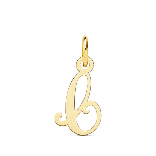 18K Colgante Oro Amarillo Letra " C " 15X9 Mm